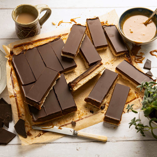 Chocolate caramel shortbread