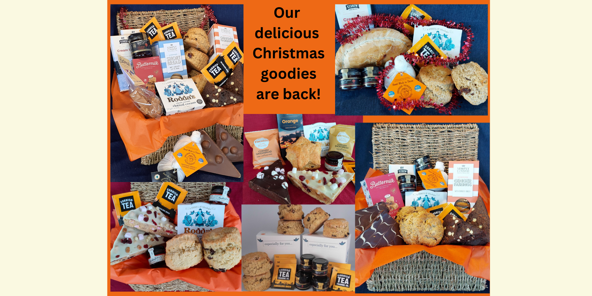 Our delicious Christmas hampers and gifts are back