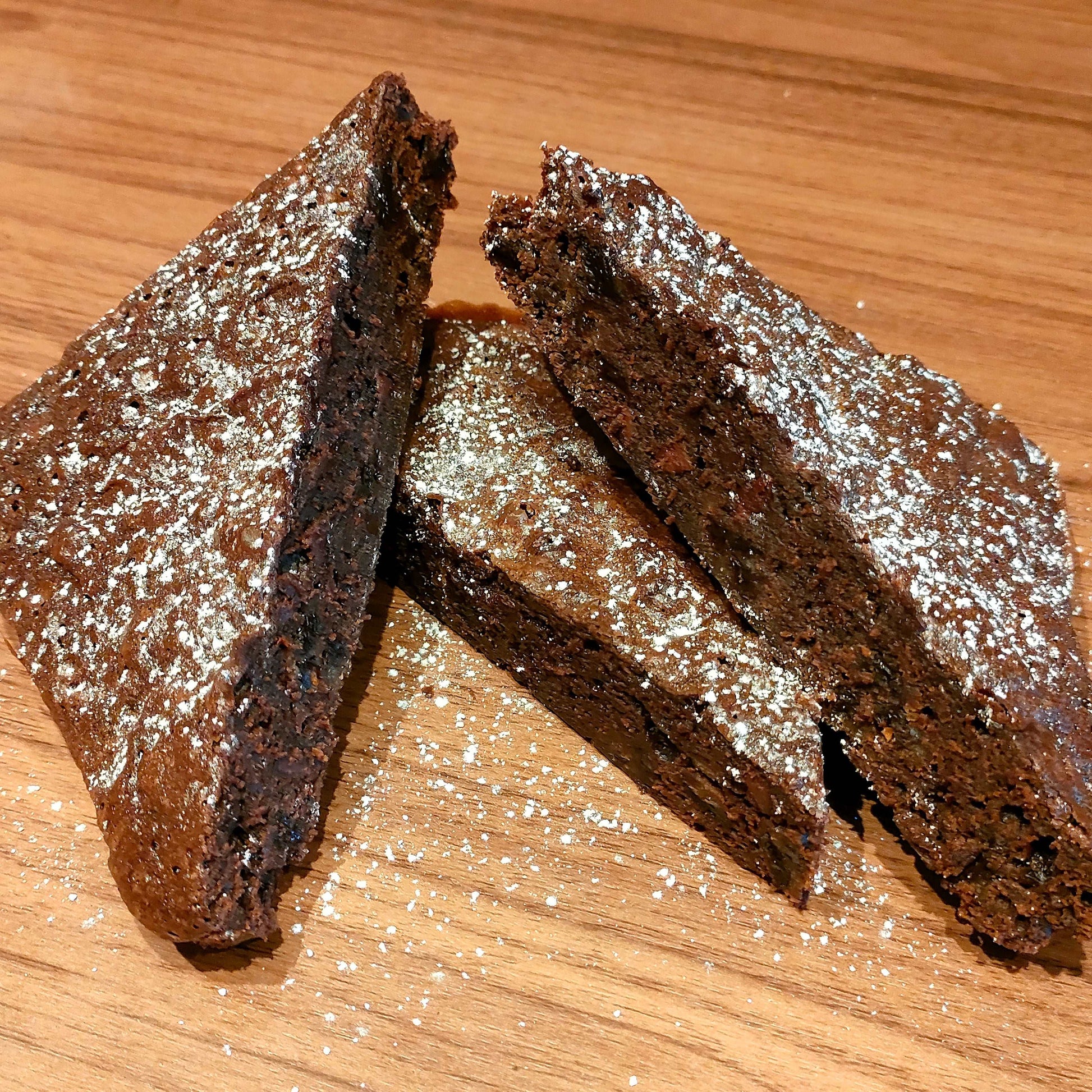 Christmas pudding brownie