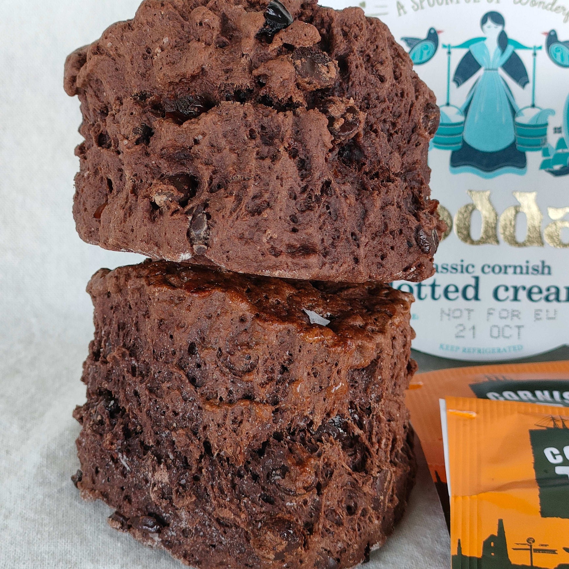 double chocolate and cherry scones