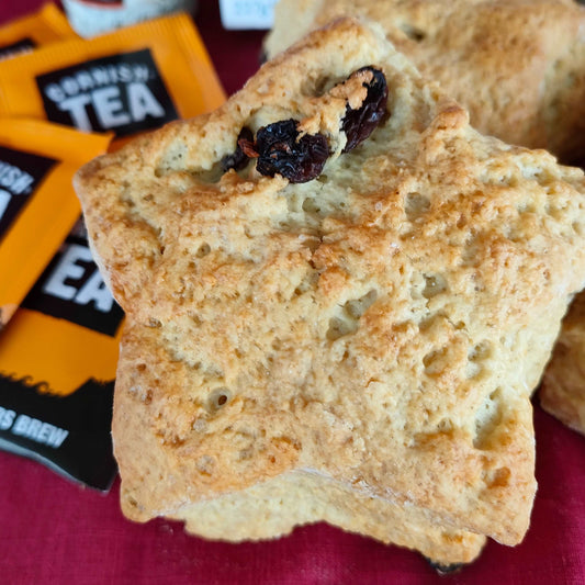 Rustic star shaped scone