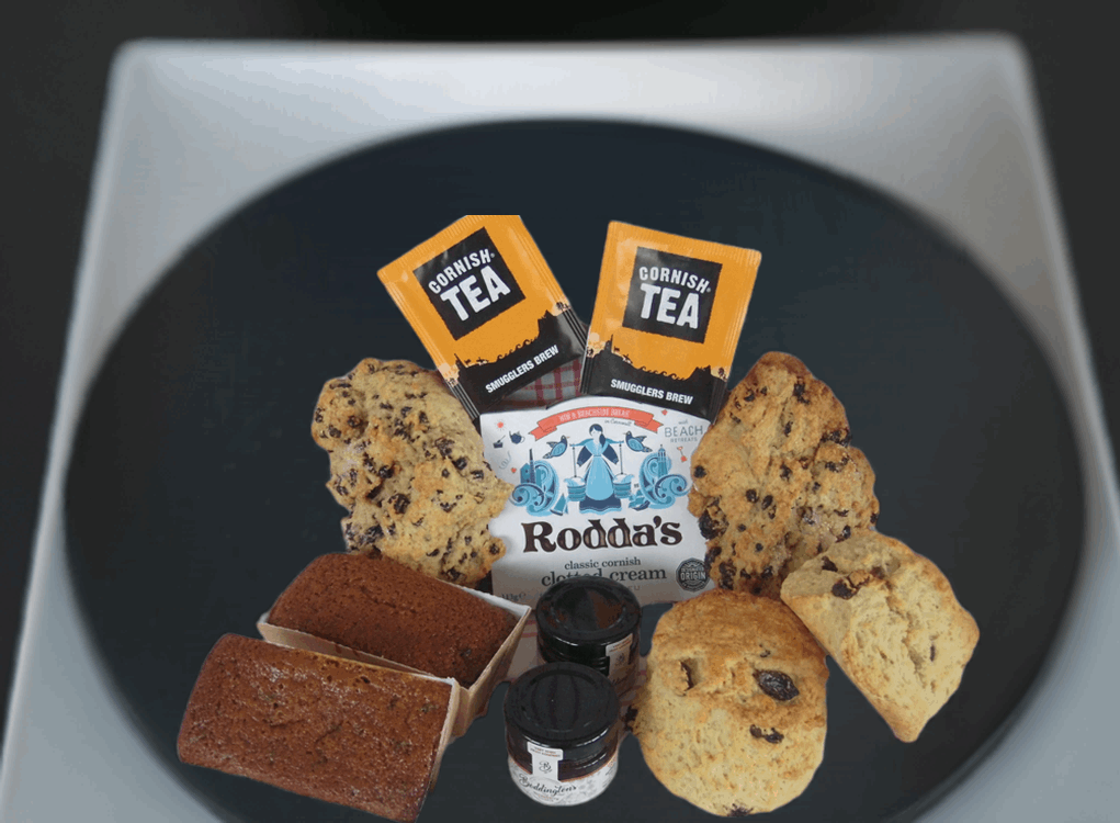 fruit cream tea with fruity rock buns and fruit loafs