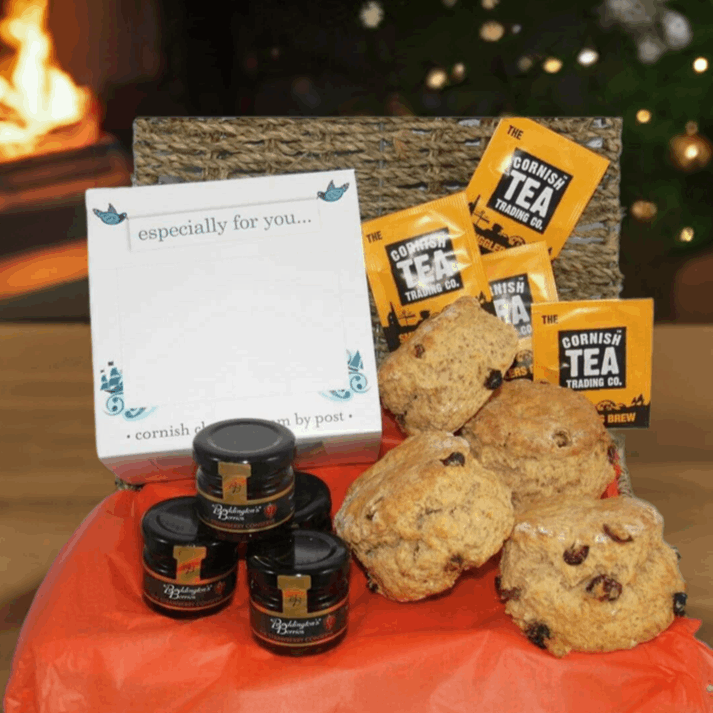 Christmas cream tea hamper for 2