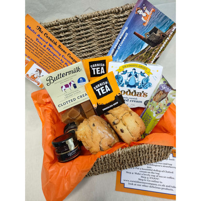 Gluten free mixed hamper fruit scones with tea